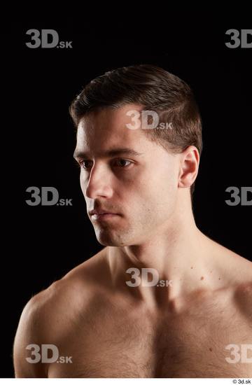 Man White Athletic Male Studio Poses