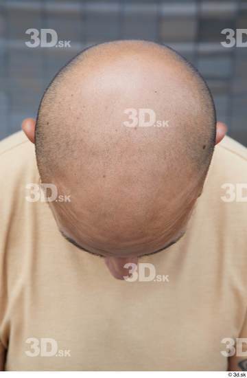 Head Man White Casual Chubby Bald Street photo references