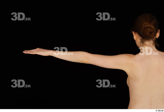 Arm Woman White Nude Slim Studio photo references