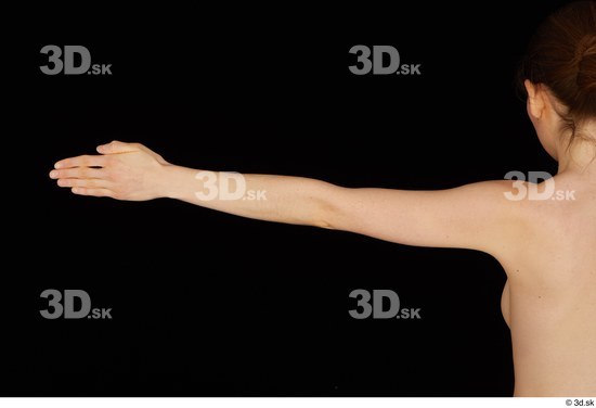 Arm Woman White Nude Slim Studio photo references