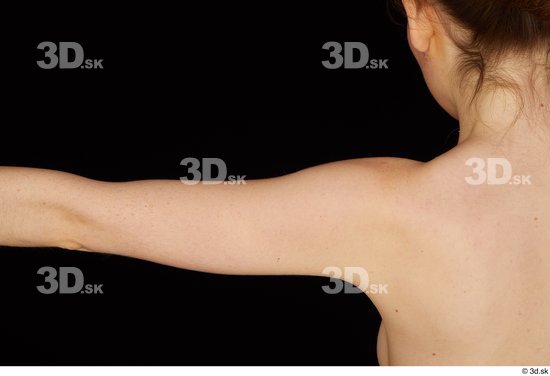 Arm Woman White Nude Slim Studio photo references