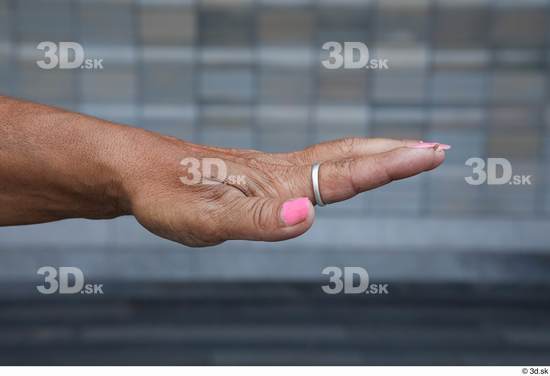 Hand Woman White Casual Chubby Street photo references