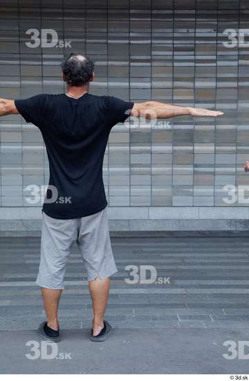 Whole Body Man T poses White Casual Slim Standing Street photo references