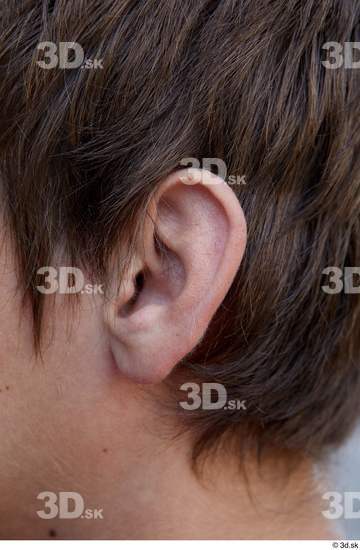 Ear Man White Casual Slim Street photo references