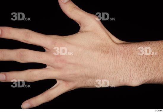Hand Man Nude Slim Studio photo references