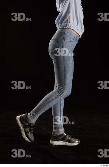 Woman White Slim Female Studio Poses