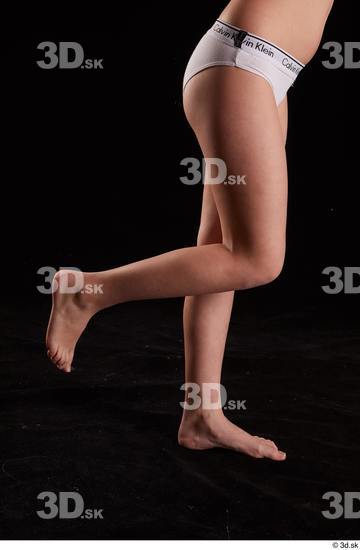 Woman White Slim Female Studio Poses