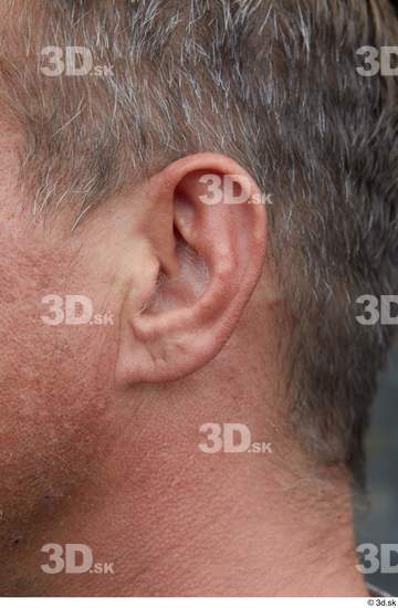 Ear Man White Casual Average Street photo references