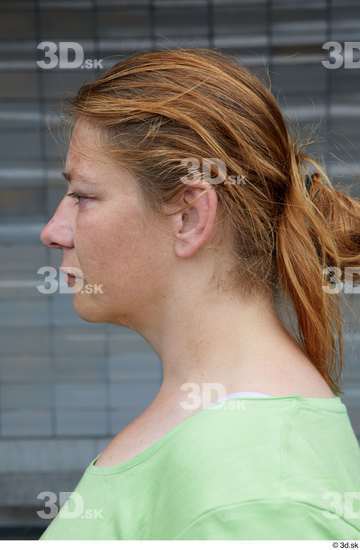 Head Hair Woman White Casual Chubby Street photo references