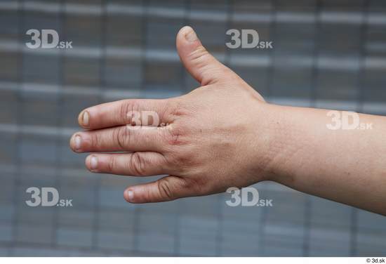 Hand Woman White Casual Chubby Street photo references