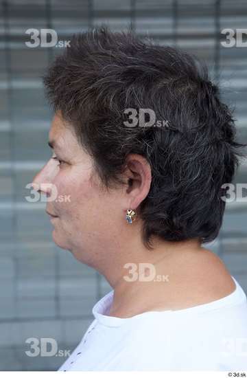 Head Hair Woman White Casual Chubby Street photo references