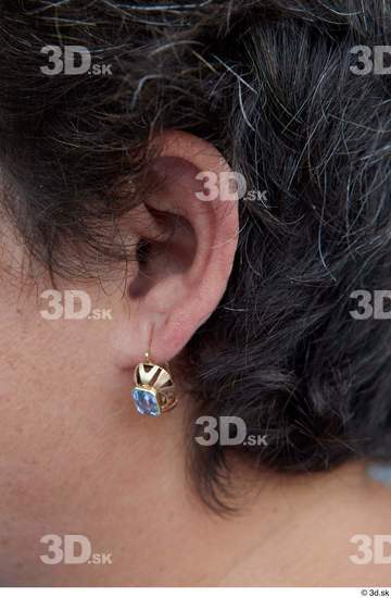 Ear Woman White Casual Chubby Street photo references