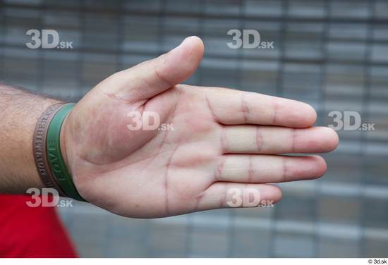 Hand Man White Casual Overweight Street photo references