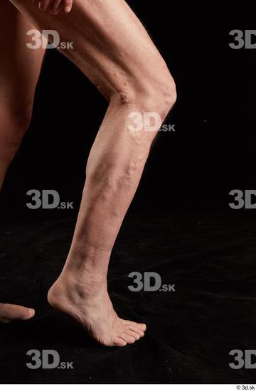 Calf Man White Nude Average Studio photo references