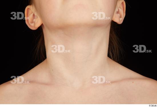 Neck Woman Slim Studio photo references