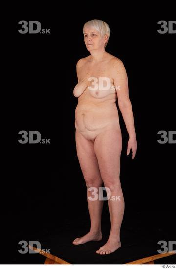 Whole Body Woman White Nude Chubby Standing Studio photo references