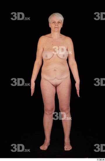 Whole Body Woman White Nude Chubby Standing Studio photo references