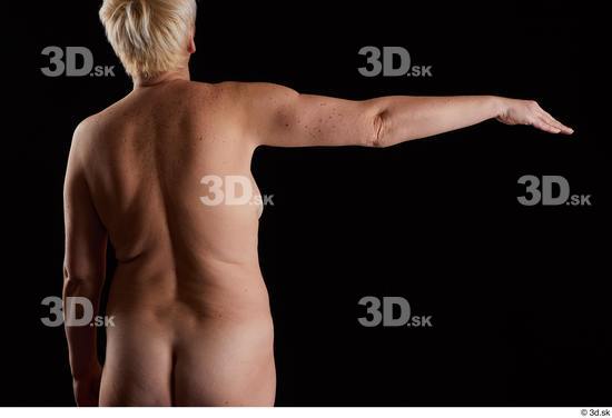 Arm Back Woman White Nude Chubby Studio photo references