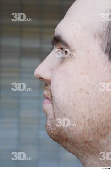 Nose Man White Casual Chubby Street photo references