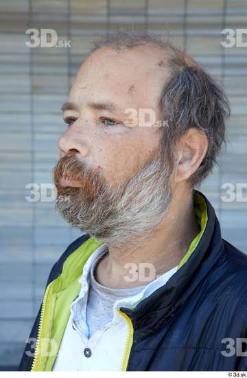 Head Man White Casual Average Bearded Street photo references