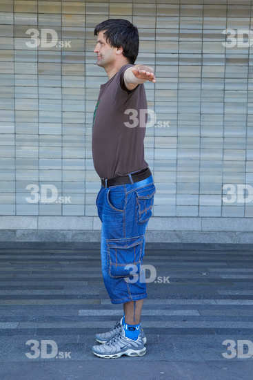 Whole Body Man T poses White Casual Average Standing Street photo references