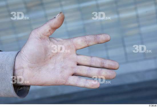 Hand Man White Casual Average Street photo references