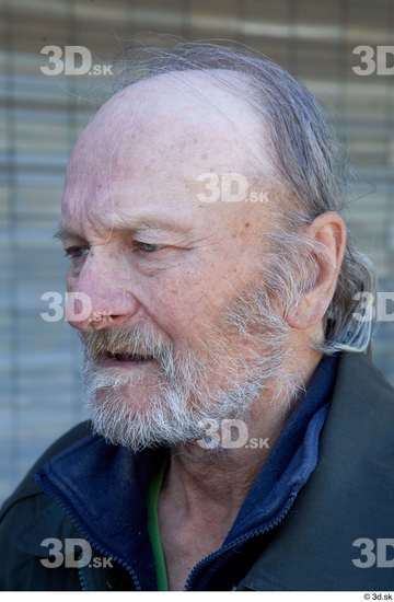 Head Man White Casual Average Bearded Bald Street photo references