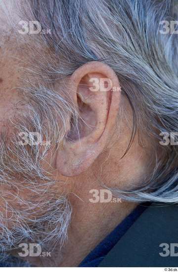 Ear Man White Casual Average Bearded Street photo references