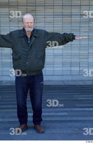 Whole Body Man T poses White Casual Average Standing Bearded Street photo references