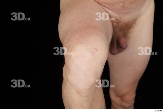 Knee Man White Nude Average Studio photo references