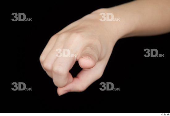 Fingers Woman Slim Studio photo references