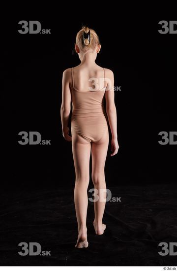 Whole Body Back Woman Underwear Slim Walking Studio photo references