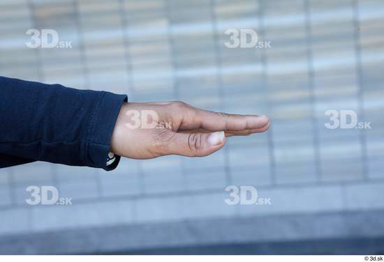 Hand Woman White Casual Average Street photo references