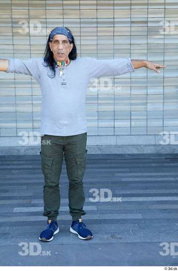 Whole Body Man T poses White Casual Average Standing Street photo references