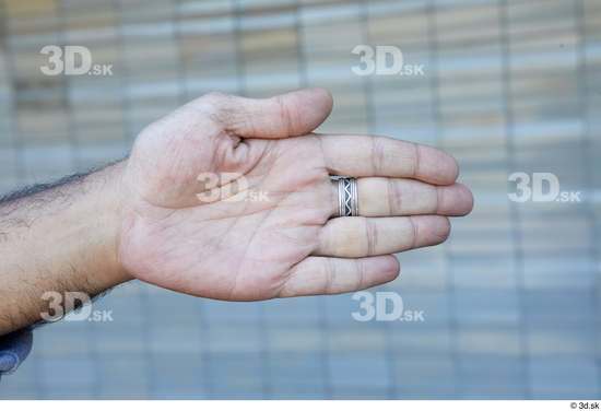 Hand Man White Casual Average Street photo references