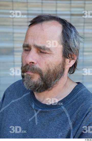 Head Man White Casual Average Bearded Street photo references