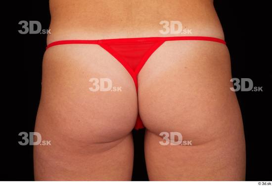 Hips Woman White Underwear Slim Pregnant Panties Studio photo references