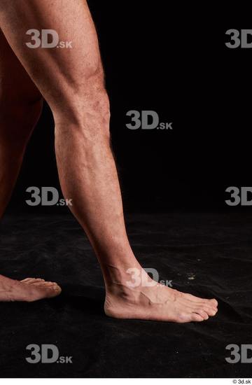 Calf Man White Nude Muscular Studio photo references