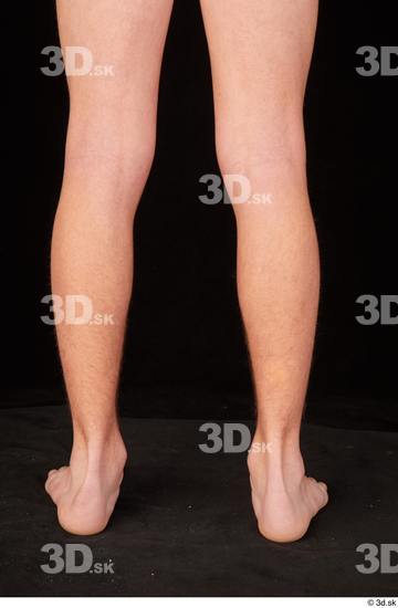 Calf Man White Nude Slim Studio photo references