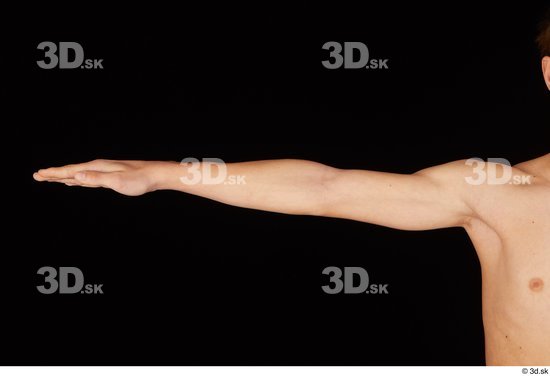 Arm Man White Nude Slim Studio photo references