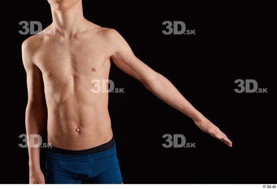 Arm Man White Nude Slim Studio photo references