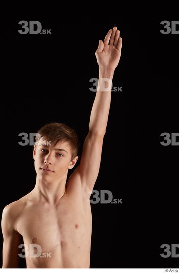 Arm Man White Nude Slim Studio photo references