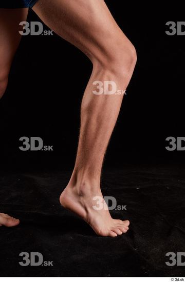 Calf Man White Nude Slim Studio photo references