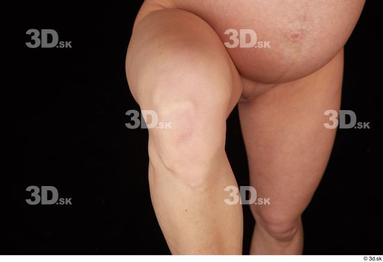 Knee Woman White Nude Pregnant Studio photo references