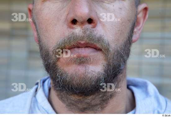 Mouth Man White Casual Slim Bearded Street photo references