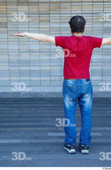 Whole Body Man T poses White Casual Average Standing Street photo references