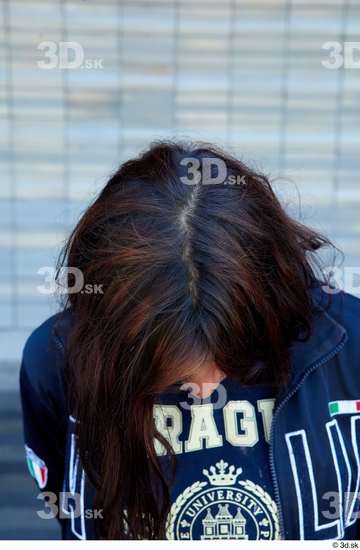 Head Hair Woman White Casual Slim Street photo references