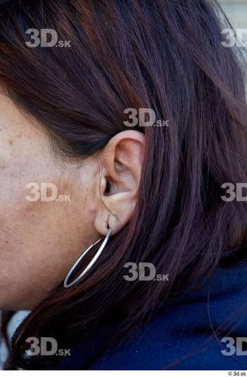 Ear Woman White Casual Slim Street photo references