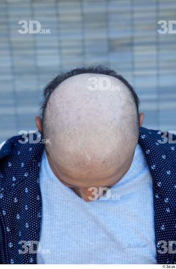 Head Man White Casual Chubby Bald Street photo references