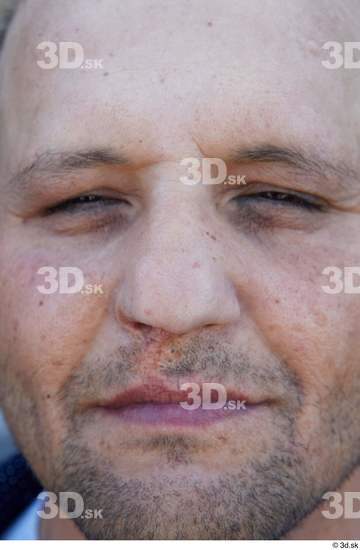 Face Nose Man White Casual Chubby Street photo references